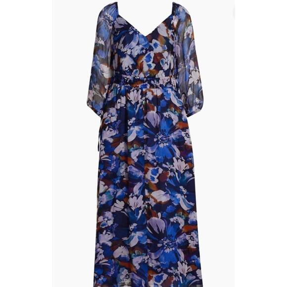 $267 Derek Lam 10 Crosby Women's V-Neck Floral Maxi Dress Size 6 - Picture 6 of 15